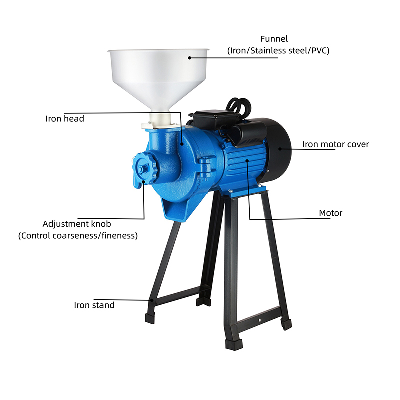 หัวเหล็กเครื่องเจียรเมล็ดพืชที่สะดวกสบายอย่างมีประสิทธิภาพ