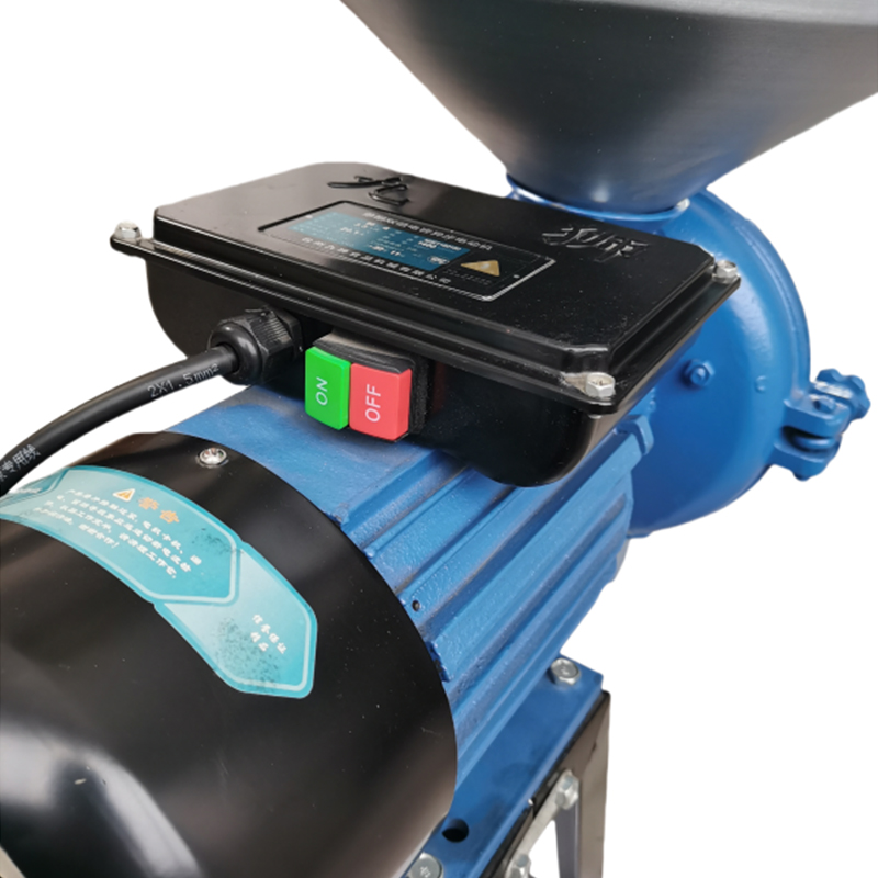 เครื่องเจียรเมล็ดพืชกำลังสูงขนาดใหญ่พร้อมแผ่นเจียรเหล็ก